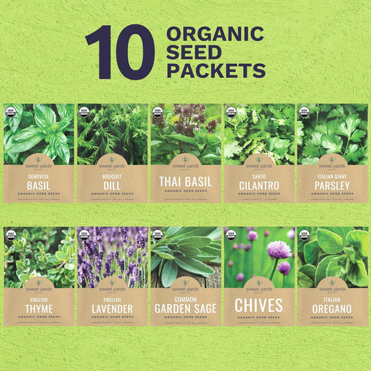 Organic_Herb_Seeds_Variety_Pack_-_10_Individual_Packs_-_2025_Season_-_Basil,_Cilantro,_Dill,_Thyme,_Parsley_and_More!_for_Indoor_&_Outdoor_Planting_(Non-GMO,_Certified_Organic)