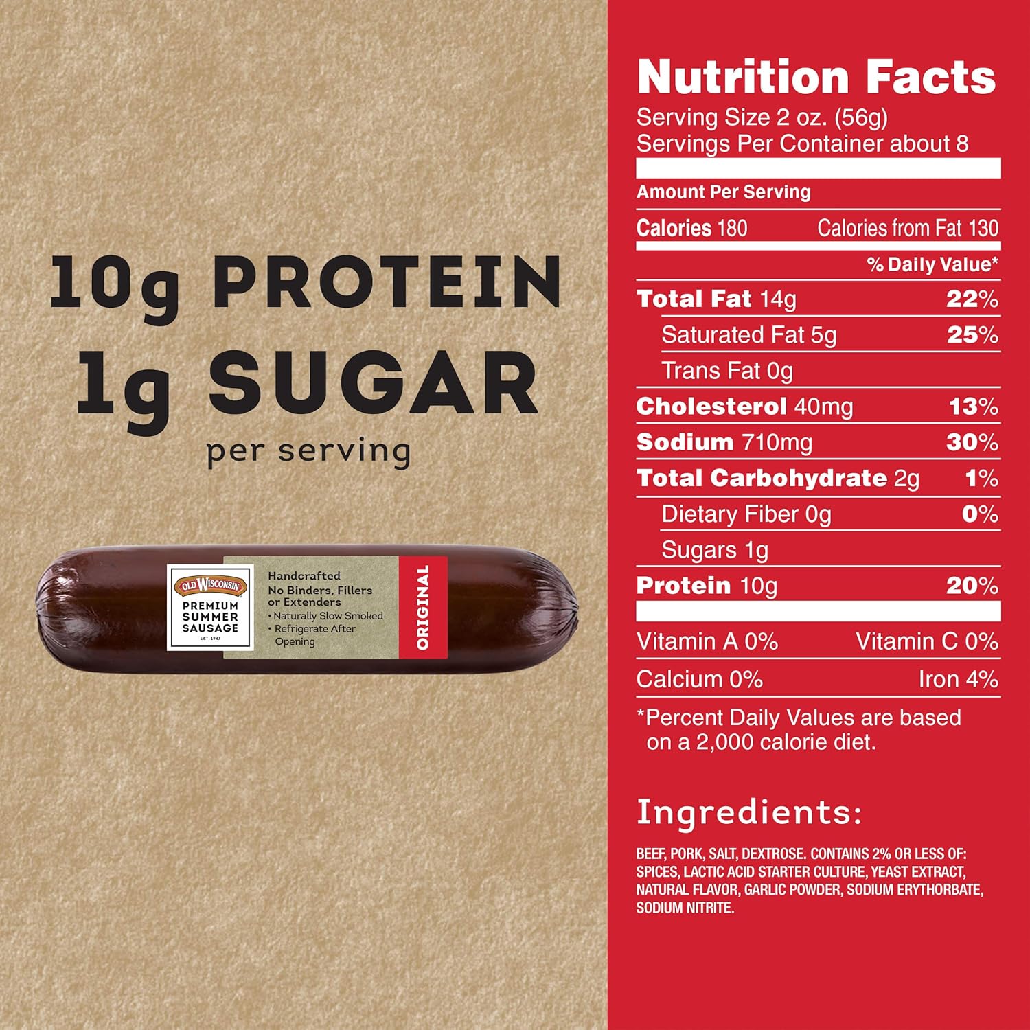 Old_Wisconsin_Premium_Summer_Sausage,_100%_Natural_Meat,_Charcuterie,_Ready_to_Eat,_High_Protein,_Low_Carb,_Keto,_Gluten_Free,_Original_Flavor,_16_Ounce