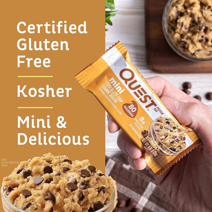 Quest_Nutrition_Mini_Chocolate_Chip_Cookie_Dough_Protein_Bars,_8g_Protein,_1g_Sugar,_2g_Net_Carbs,_Gluten_Free,_14_Count