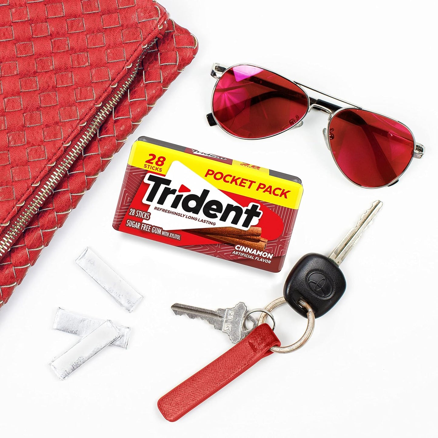 Trident_Cinnamon_Sugar_Free_Chewing_Gum,_6_Pocket_Packs_of_28_Pieces_(168_Total_Pieces)