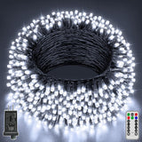 Christmas Lights 66FT 200 LED, Christmas Tree Light with 8 Lighting Modes, Outdoor Waterproof String Lights with Remote and Timer, Fairy Light for Holiday Decor (Warm White)