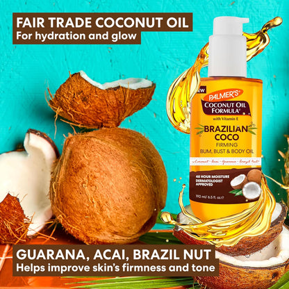 Palmer's_Coconut_Oil_Formula_Brazilian_Coco_Firming_Body_Oil_with_Vitamin_E,_6.5_Fl_Oz,_Helps_with_Skin_Tightening_&_Firming_of_Bum,_Bust_&_Belly,_Provides_48Hr_Moisture,_Dermatologist_Approved