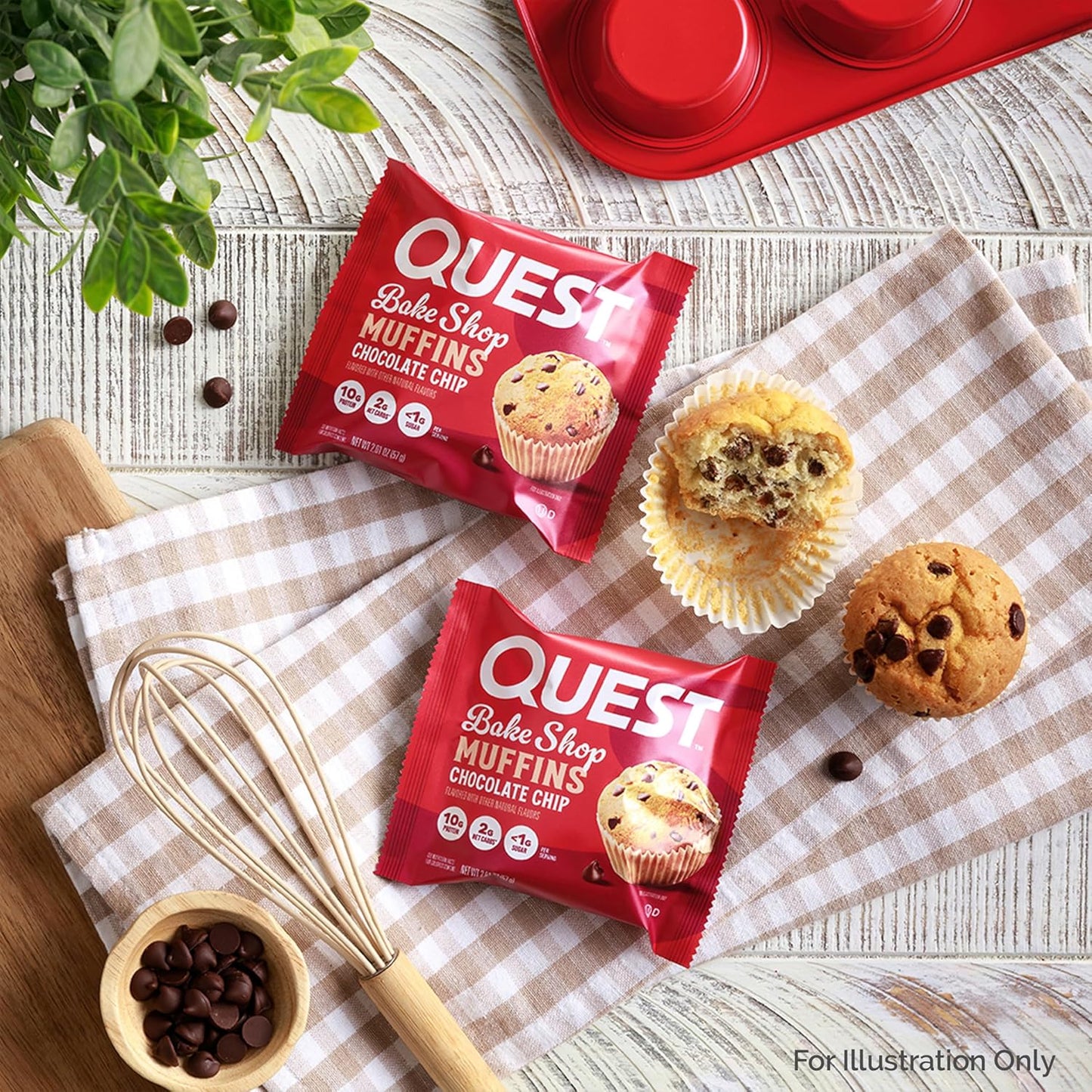 Quest_Nutrition_Chocolate_Chip_Muffin,_10g_Protein,_2g_Net_Carb,_Less_than_1g_Sugar,_Protein_Snack,_8_Count