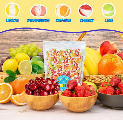 Freeze_Dried_Candy_Gourmet_Crunch_Candies_12oz_Bag_Pouch_Assorted_Cherry_Strawberry_Lemon_Lime_Orange_Original_Rainbow_Fruity_Flavor_Ideal_Gift_Snack