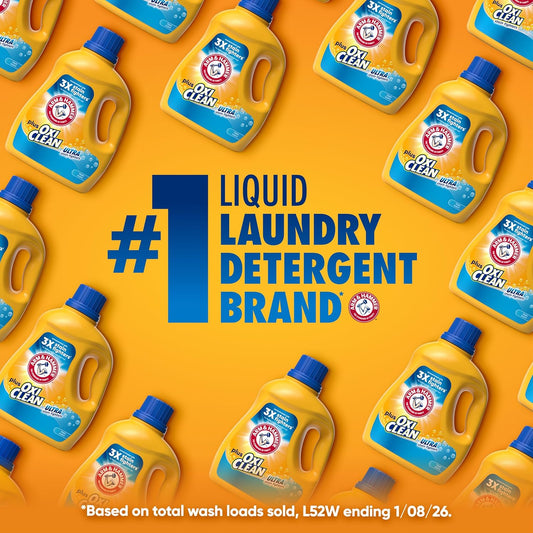 ARM_&_HAMMER_Plus_OxiClean_Ultra_Stain_Fighters_Liquid_Laundry_Detergent,_Stain_Remover_for_Clothes,_Fresh_Scent,_122_Loads,_158.6_Fl_Oz