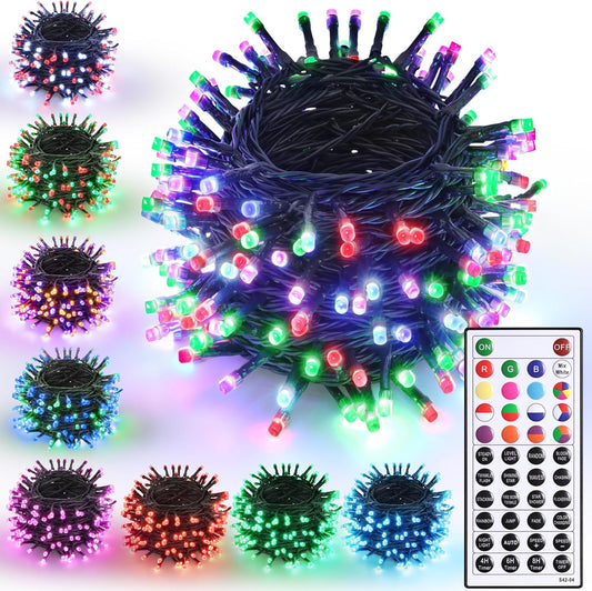Joomer_Christmas_String_Lights_-_66FT_200LED_RGB_String_Lights_with_Remote,_Waterproof_Outdoor_Indoor_with_Timer_Memory_Function_for_Tree,_Yard,_Christmas_Decor_(Non-Connectable)
