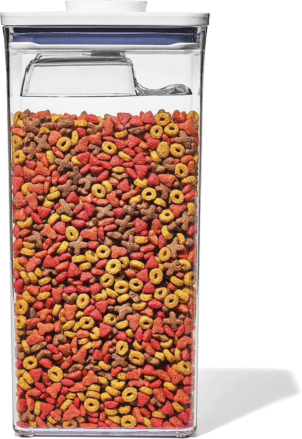 OXO_Good_Grips_Pet_POP_Container_–_6.0_Qt/5.7_L_with_Half_Scoop,_Ideal_for_up_to_6.5lbs_of_Dog_Food_or_4.5lbs_of_Cat_Food,_Airtight_Dog_and_Cat_Food_Storage_Container,_BPA_Free,_Clear