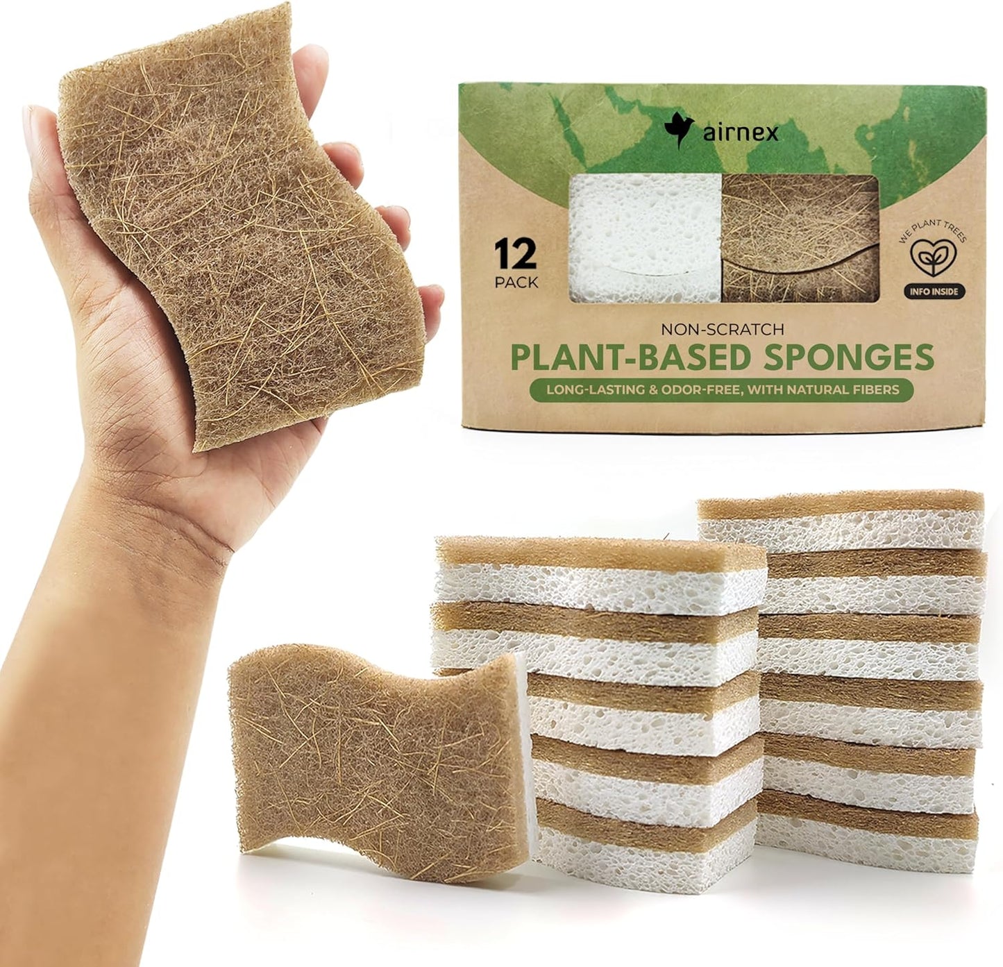 AIRNEX_Natural_Kitchen_Sponges_(12_Pack)_-_Biodegradable_Cellulose_&_Coconut_Scrubber_Dish_Sponges_for_Kitchen_-_Eco-Friendly,_Non_Scratch,_Compostable,_Non_Toxic_S-Shaped_Natural_Sponges_for_Dishes