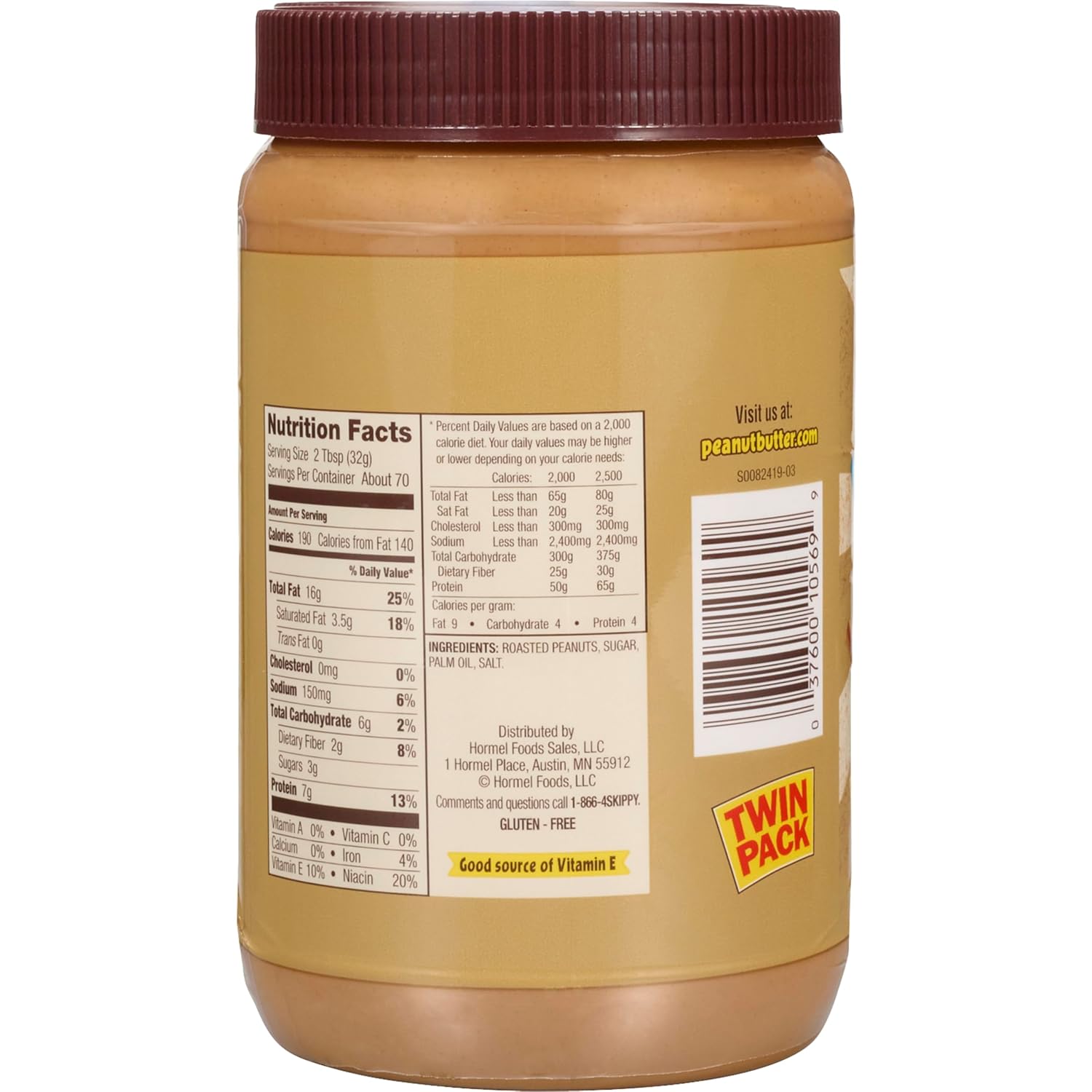 Natural_Creamy_Peanut_Butter_Spread_Twin_Pack_2-Pack,_5_LB