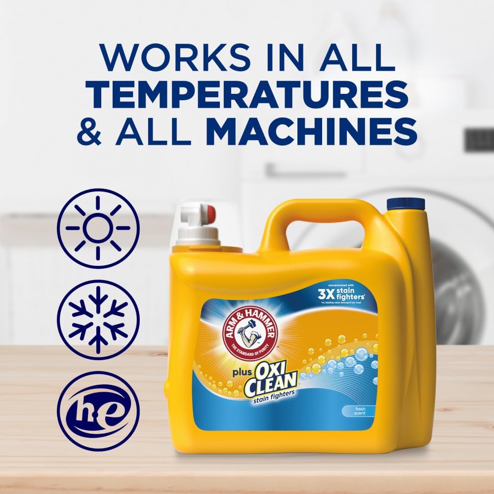 Arm_&_Hammer_Plus_OxiClean_Fresh_Scent,_128_Loads_Liquid_Laundry_Detergent,_Household_Cleaning_Perfume