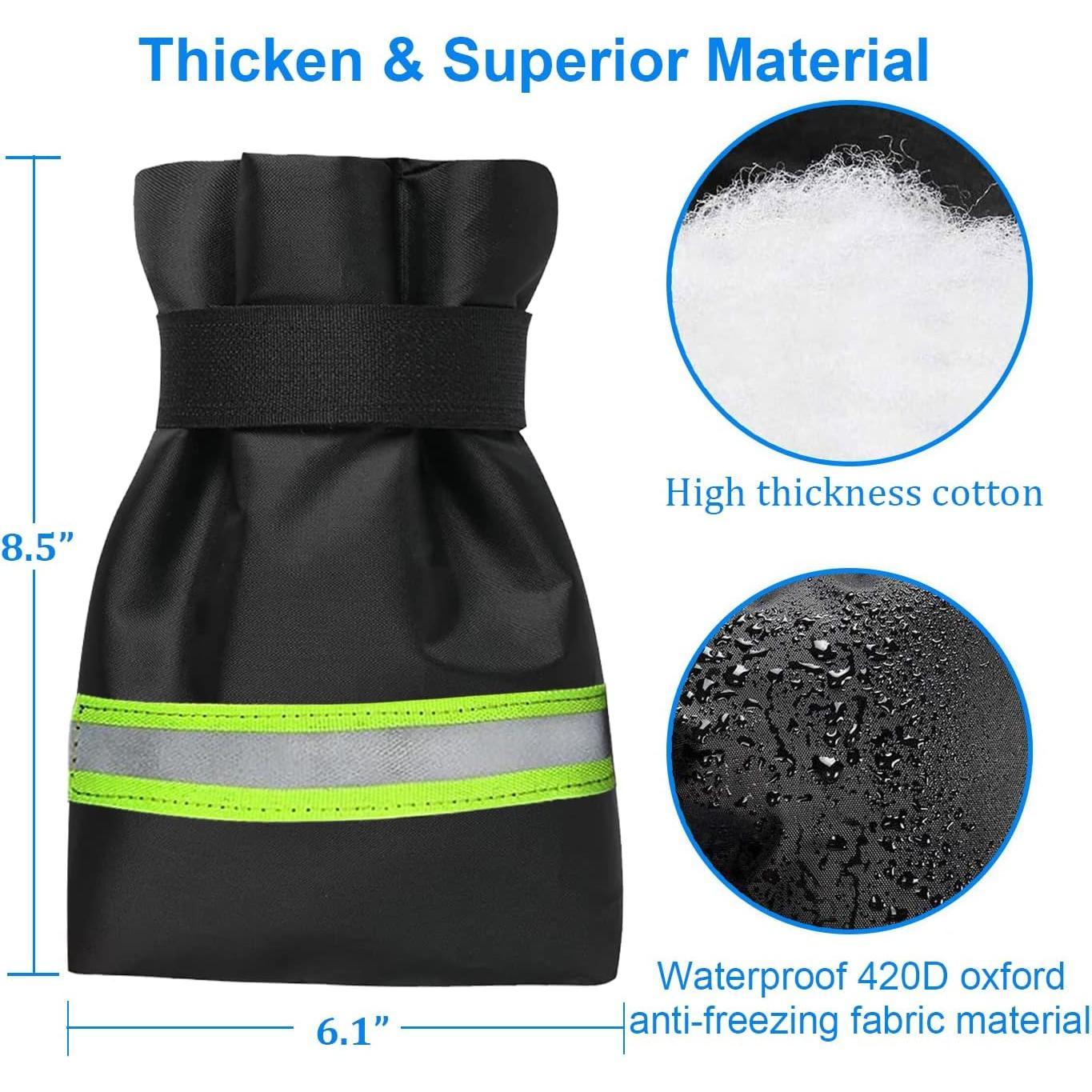 Outdoor_Faucet_Covers_for_Winter_Freeze_Protection,_Upgraded_Thicken_8.5"_H_x_6.1"_W_Outside_Faucet_Socks_for_Winter_Waterproof_Hose_Bibs_Insulated_Spigot_Cover,_4_Pack_Reflective_Black