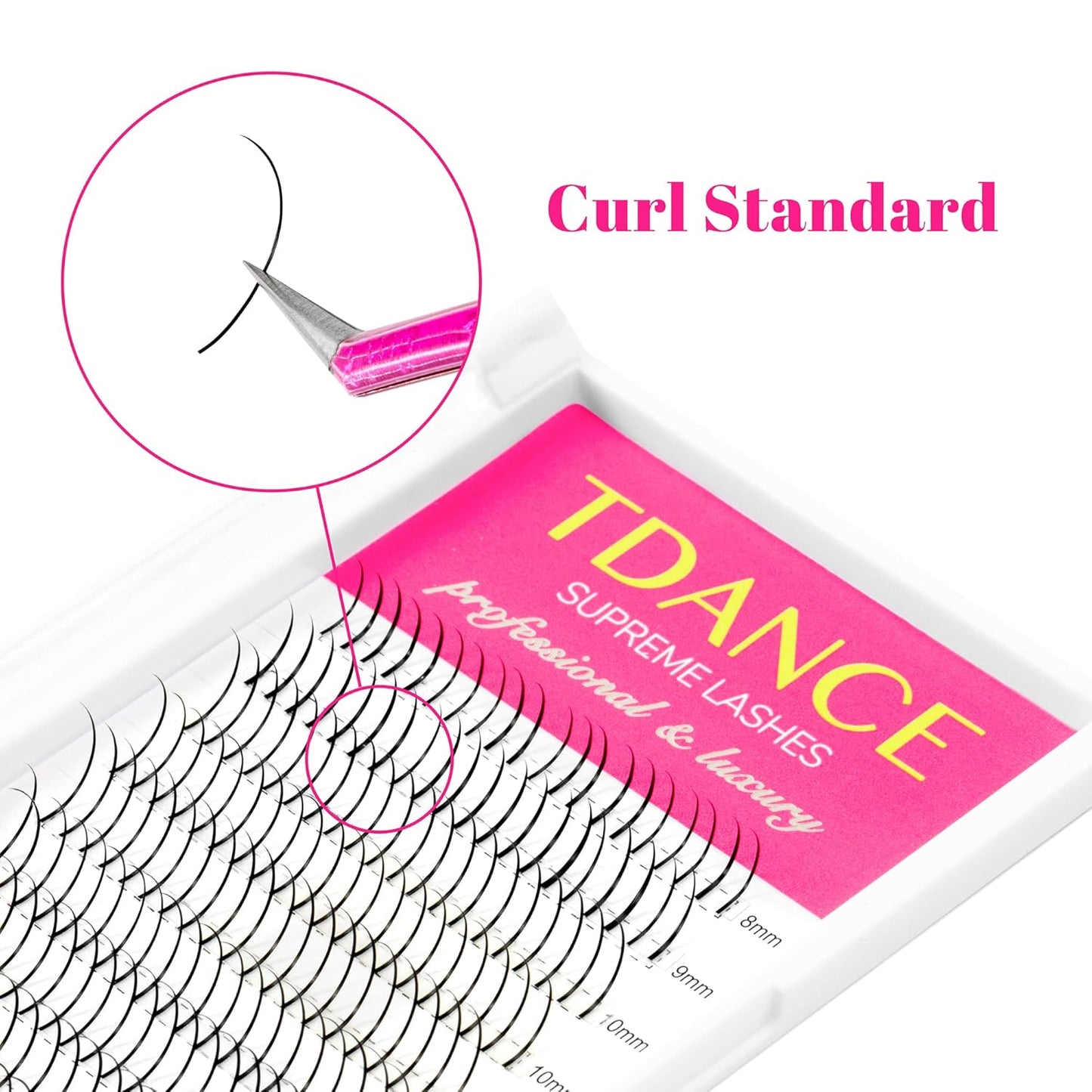 TDANCE_Premade_Spikes_Eyelash_Extension_Supplies_Thickness_0.07_D_Curl_Mix_14-19mm_Matte_Black_Eyelash_Extensions_Spikes_Fans(Spikes,D-0.07,14-19mm)_Korean_Makeup_Cosmetic_Eyelashes_Extensions