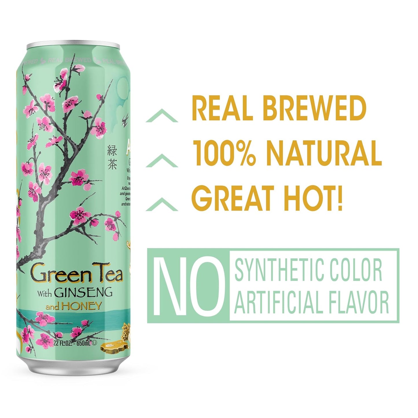 AriZona_Green_Tea_with_Ginseng_and_Honey/_Sweet_Tea/_Arnold_Palme_-_Big_Can,_22_Fl_Oz_(Pack_of_12)