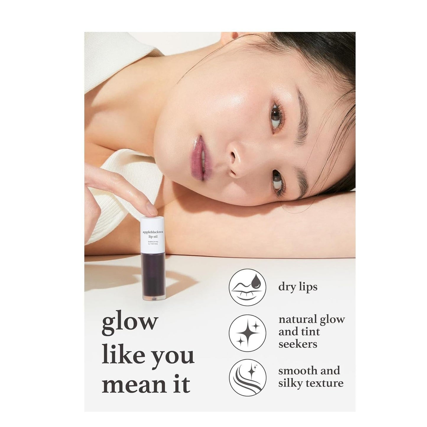 NOONI_Vegan_Oil_-_Appleblacktea_|_Lip_Stain,_Enriching,_Tinting_Dry_Lips_with_Apple_Seed_Oil,_Sweet_Almond_Oil,_Vegan,_0.12_Fl._Oz._(Sheer_Black_Tea)