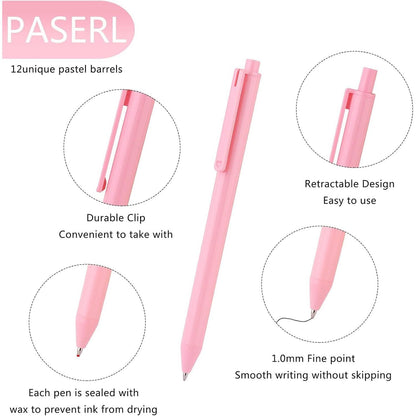 WY_WENYUAN_Pens,_Writing_Pens,_Personalized_Ballpoint_Pens_Bulk,_Flair_Colorful_Pens,_Black_Ink_1.0_mm_Journaling_Pen,_Glitter_Pens_Office_Supplies_For_Women_&_Men,_Note_Taking