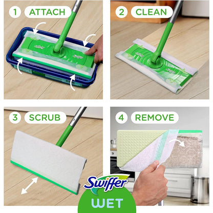 Swiffer_Sweeper_Wet_Mopping_Pad_Refills_for_Floor_Mop_with_Febreze_Lavender_Scent,_12_Count_Pack_Wood_Wooden_Adjustable_Cleaning
