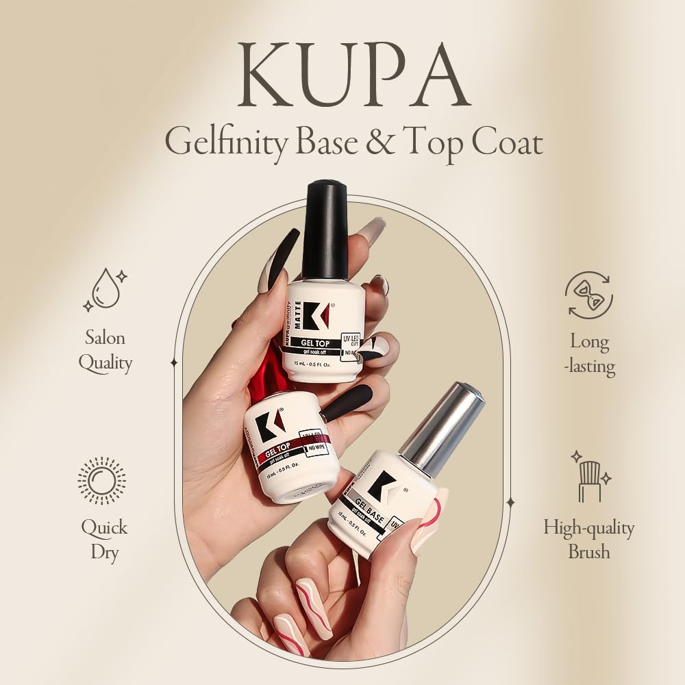 KUPA_GelFinity_-_Soak_Off_Gel_-_Top_Coat_Glossy_Finish_No-Wipe_0.5_Fl_Oz_Nail_Nail_Art_Nail_Care_Nail_Polish_Polish_Cosmetic_Cutics_Manicure