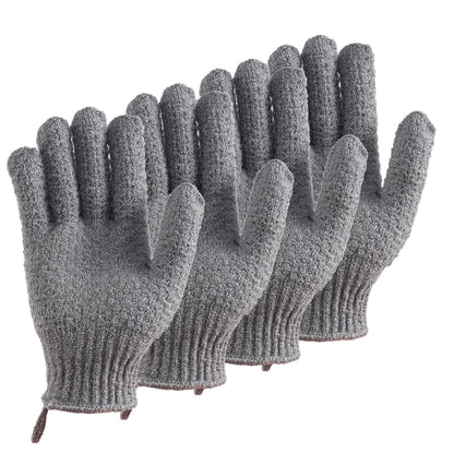 Bath Exfoliating Gloves Scrub - Lengthened and Large Exfoliating Scrubbing Gloves for Shower, Spa, Massage - Scrub Exfoliating Mitts for Body, Face, Hand and Foot