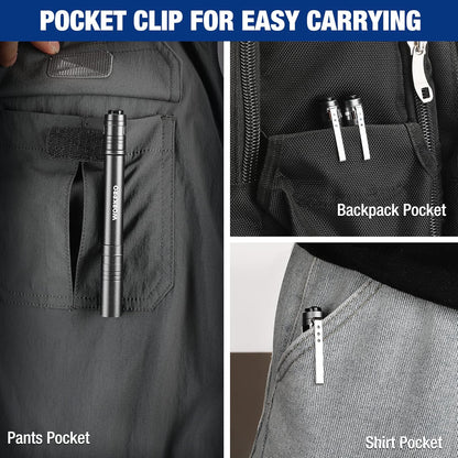 WORKPRO_LED_Pen_Light,_Aluminum_Pen_Flashlights,_Pocket_Flashlight_with_Clip_for_Inspection,_Emergency,_Everyday,_2AAA_Batteries_Include,_Gray(4-Pack)
