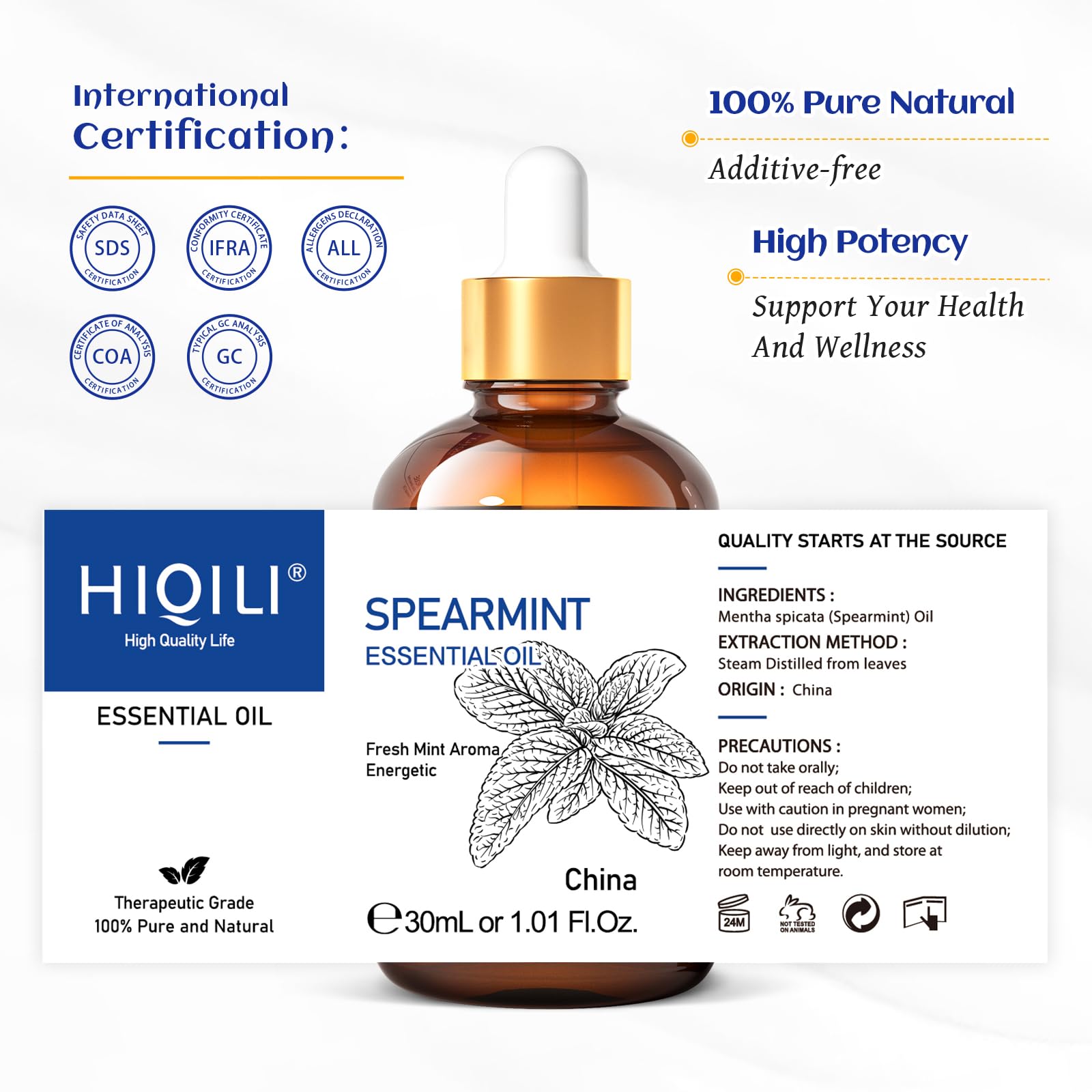 HIQILI_1_Fl_Oz_Peppermint_Oil,_for_Homemade_Spray,_Diffuser,_100%_Pure_Natural_30ML