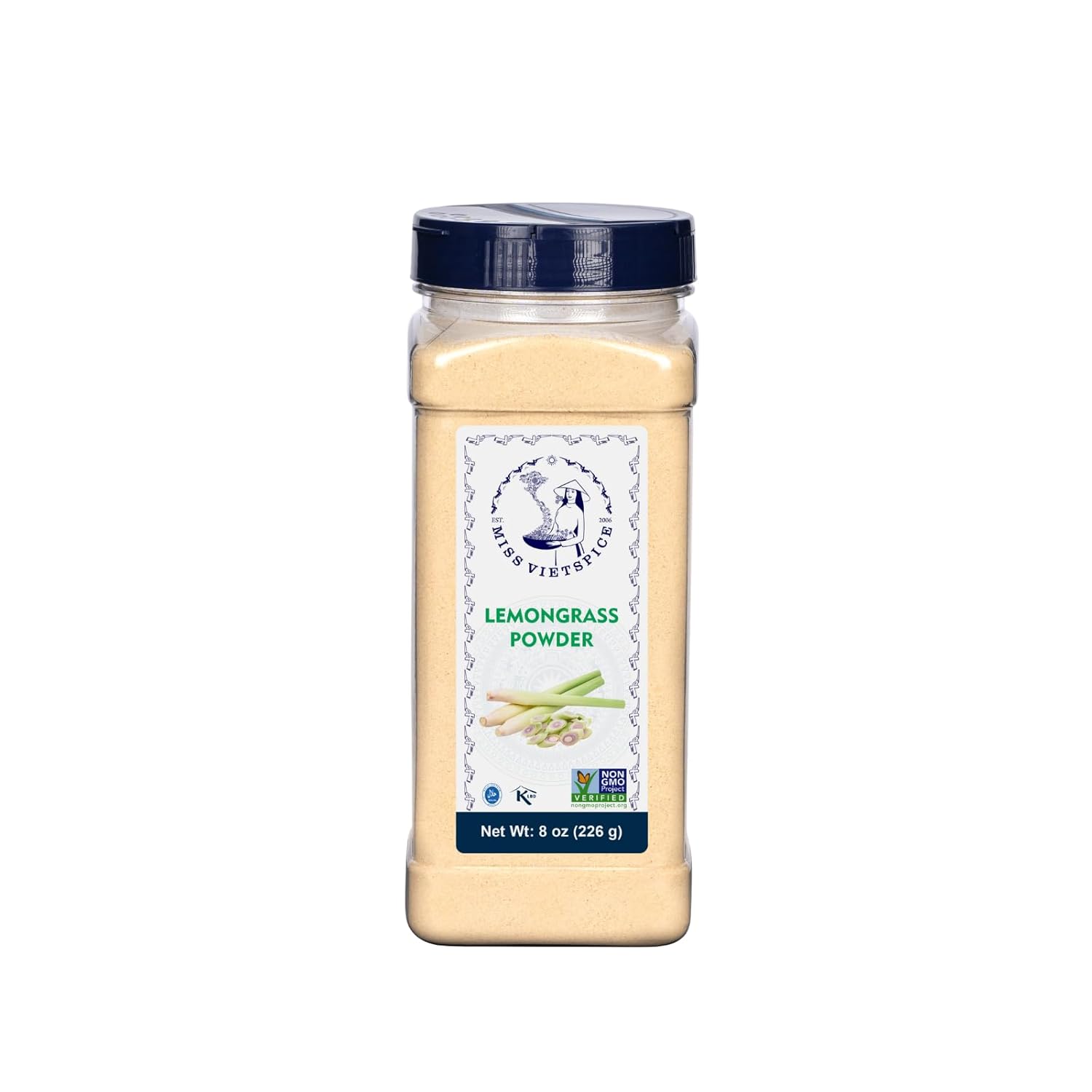 MISS_VIETSPICE_Lemongrass_Powder,_8_Oz_(226_gr),_Non-GMO,_Soured_from_Vietnam,_Ground_Lemongrass,_Lemongrass_Herb,_Lemon_Grass_Stalks,_Flavored_Herb_For_Cooking,_Smoothies,_Tea