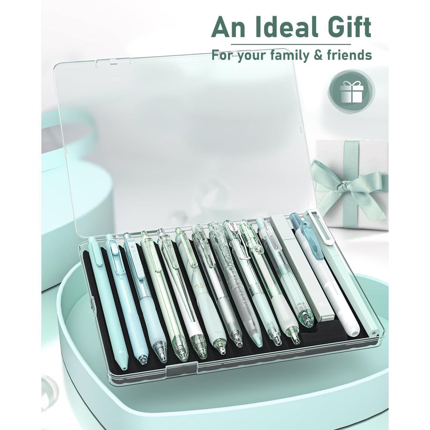 Four_Candies_Pastel_Gel_Ink_Pen_Set,Cute_Retractable_0.5mm_Fine_Point_Pen,Note_Taking_Aesthetic_Pens,_Black_Ink_Pens_with_Highlighter,_Smooth_Writing_Pens_for_School,_Office