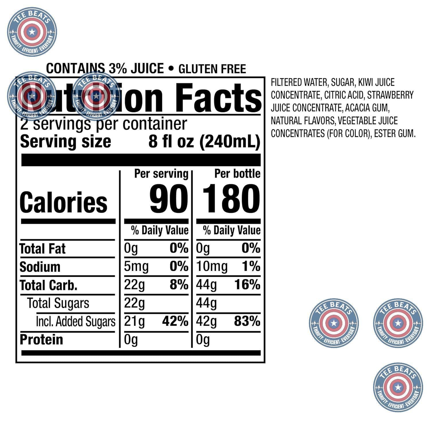 Snapple_Kiwi_Strawberry_Juice_Drink,_16_Fl_Oz_Recycled_Plastic_Bottle,_Pack_Of_12,_All_Natural,_No_Artificial_Flavors_Or_Sweeteners,_Contains_3%_Real