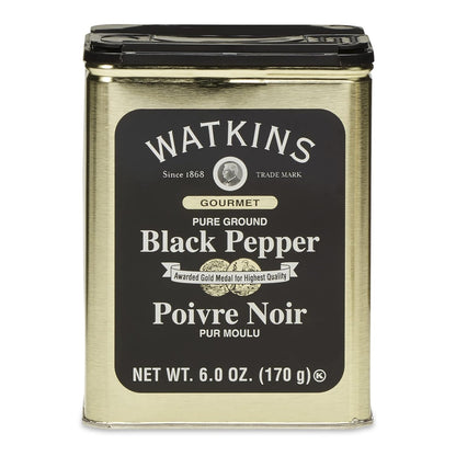 Watkins_Gourmet_Spice_Tin_-_Pure_Ground_Black_Pepper,_6_oz._Tin,_1-Pack,_Flavor