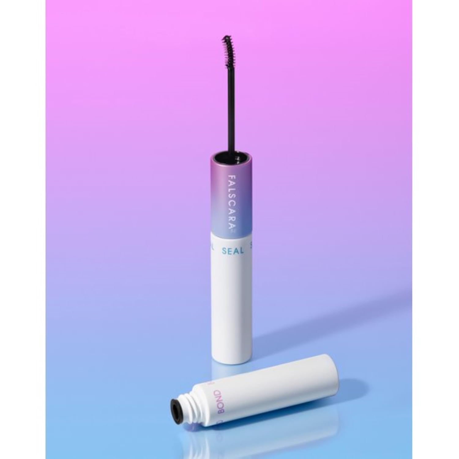 KISS_Falscara_Bond_and_Seal_For_False_Eyelash_Wisps,_Adhesive_for_False_Eyelash_Extensions_Look_Clusters,_Includes_Double-Sided_Tube_of_BOND_0.15_oz._and_SEAL_0.14_oz.,_Black_Makeup_Salon_Flawless_Cosmetic_Eyelashes_Extensions_Mascara