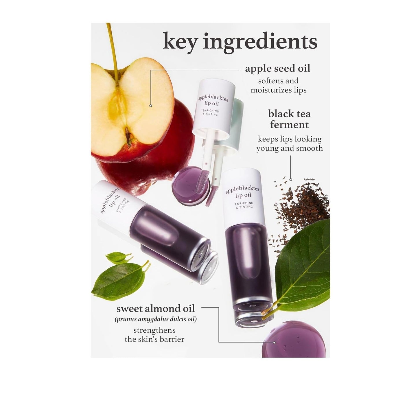 NOONI_Vegan_Oil_-_Appleblacktea_|_Lip_Stain,_Enriching,_Tinting_Dry_Lips_with_Apple_Seed_Oil,_Sweet_Almond_Oil,_Vegan,_0.12_Fl._Oz._(Sheer_Black_Tea)