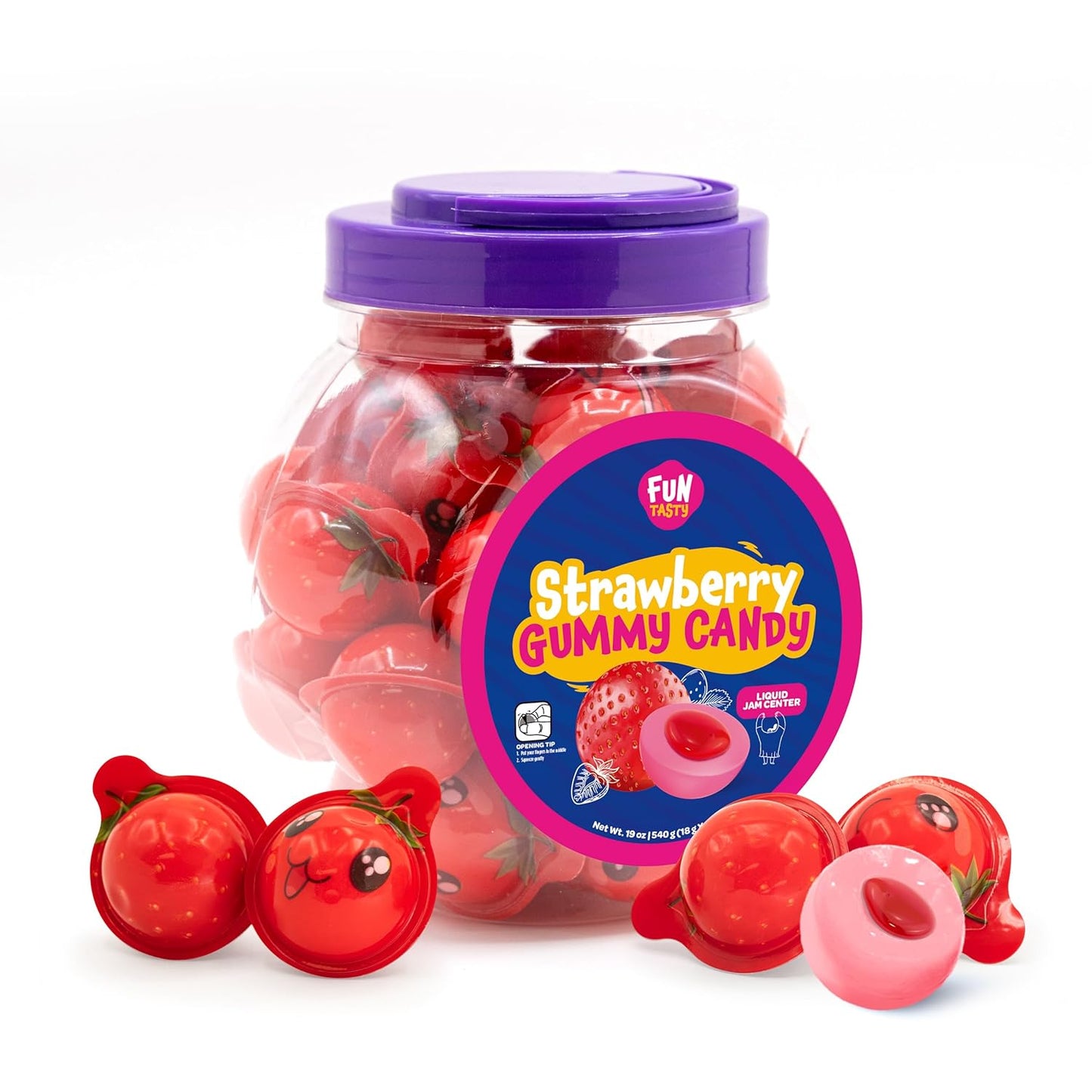 Strawberry_Gummy_Balls_Candy_with_Jam_Center,_19-Ounce_Jar_(30_Count)_-_Party_Favors