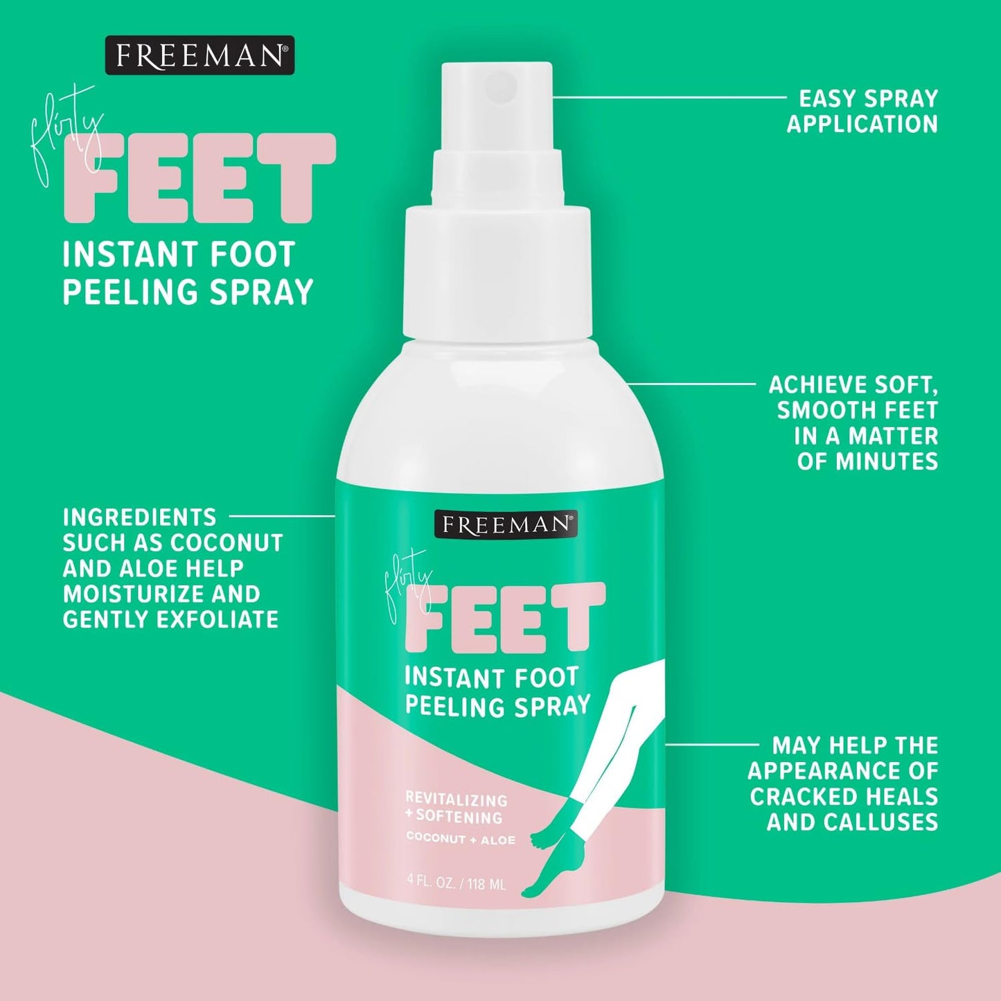Freeman_Flirty_Feet_Instant_Foot_Peeling_Spray,_Exfoliating_Foot_Mask_For_Summer,_Moisturizing_&_Smooth_Dry,_Cracked_Heels,_Remove_Dead_Skin_Quickly,_Cruelty-Free_&_Vegan,_4_fl.oz./_118_ml_Bottle