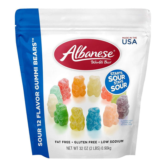 Albanese_World's_Best_Sour_12_Flavor_Gummi_Bears,_32oz_Bag_of_Candy