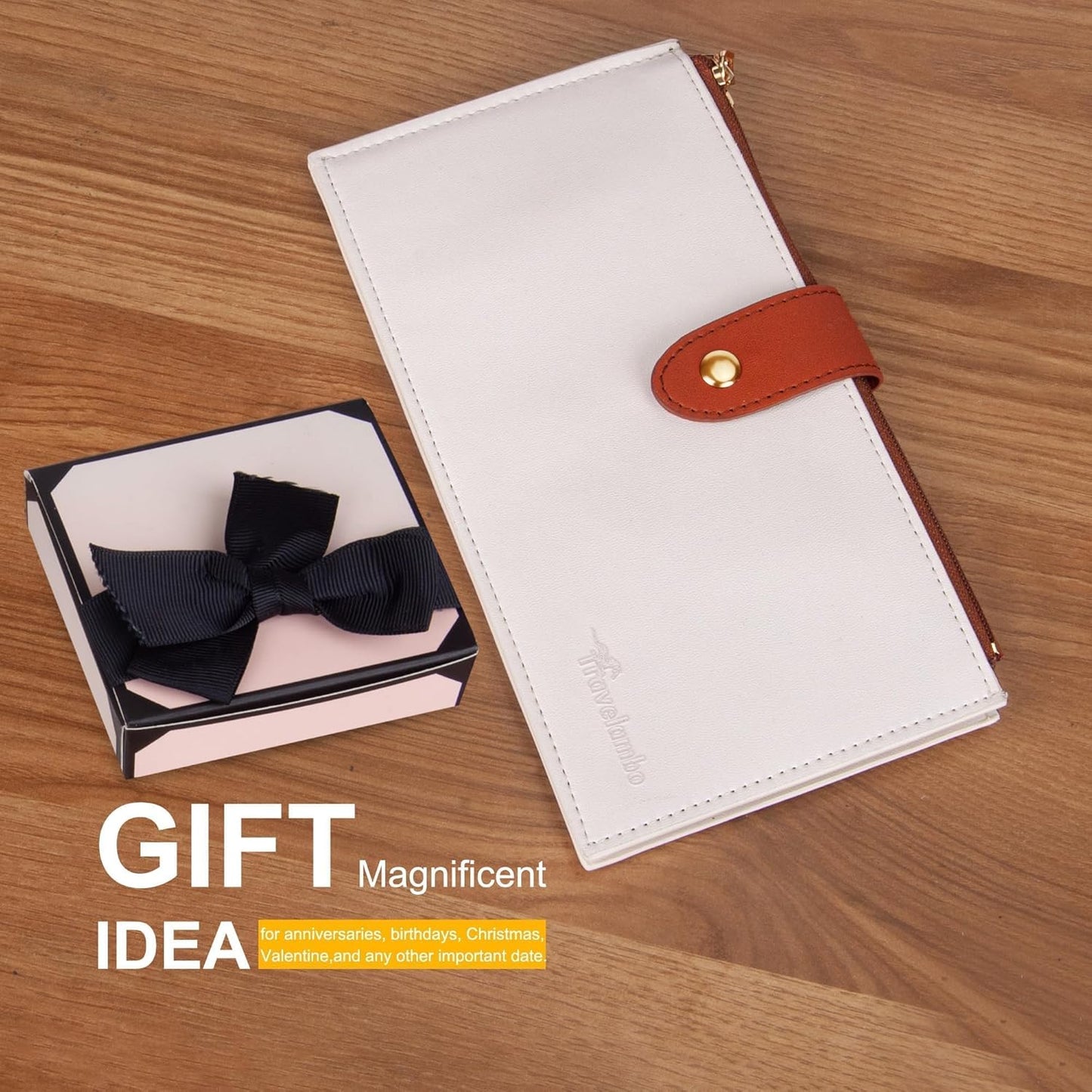 Travelambo_Womens_Wallet_Slim_RFID_Blocking_Bifold_Credit_Card_Holder_Wallet_with_16_Card_Slots,_2_Zippered_Pockets