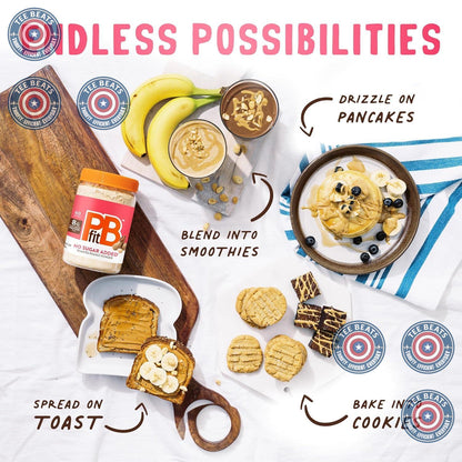 PBfit_No_Sugar_Added_Peanut_Butter_Powder,_Powdered_Spread_from_Real_Roasted_Peanuts,_8g_Protein,_Made_with_Erythritol_and_Monk_Fruit,_13_Ounce_(Pack_of_1)