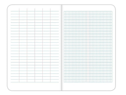 Elan_Publishing_Company_-_E64-8x4S_Org_SewnField_Surveying_Book_4_5/8_x_7_1/4_Orange_Stiff_Cover