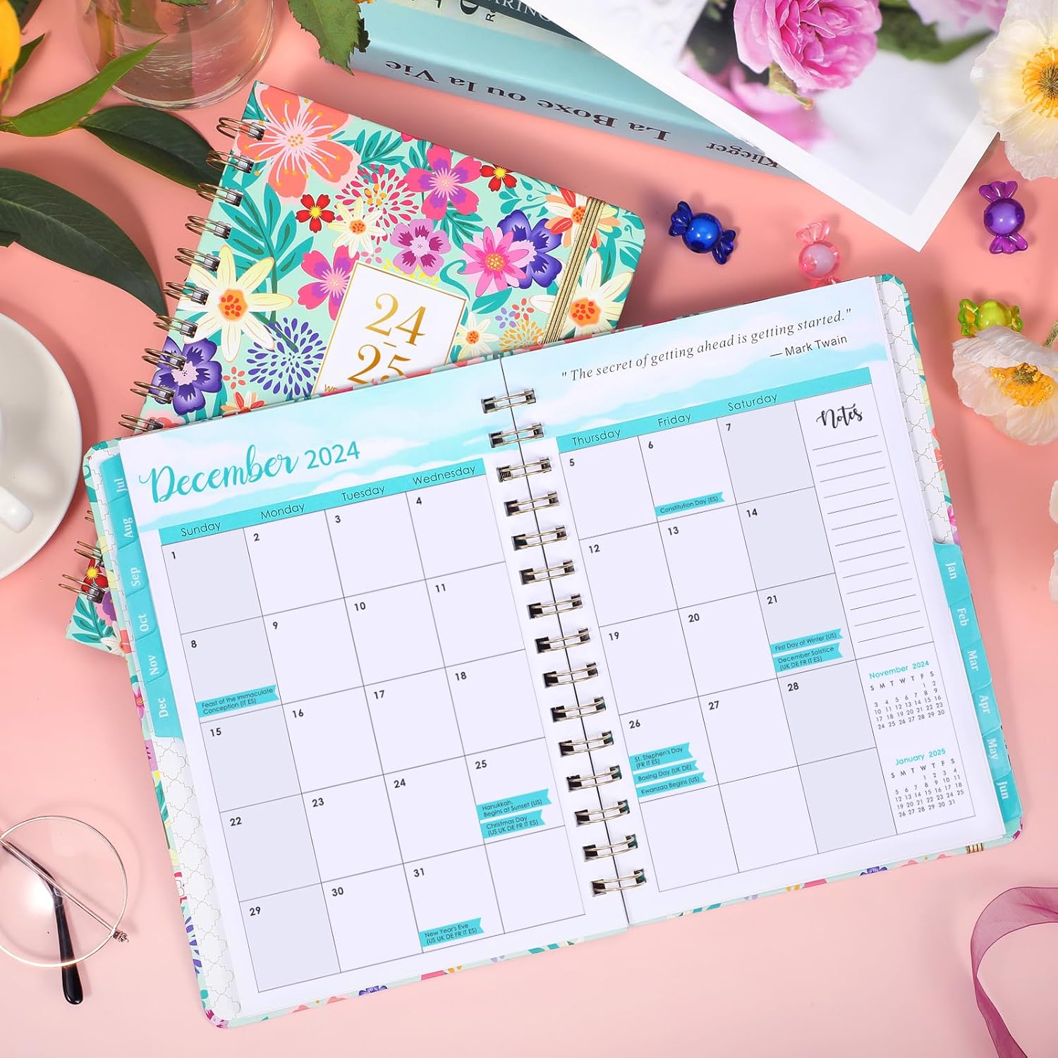 2024-2025_Planner_-_JULY_2024_-_JUNE_2025,_Planner_2024-2025_Daily_Weekly_and_Monthly,_12_Monthly_Tabs,_6.3’’_×_8.4’’,_Inner_Pocket,_Hardcover,_Perfect_Daily_Organizer