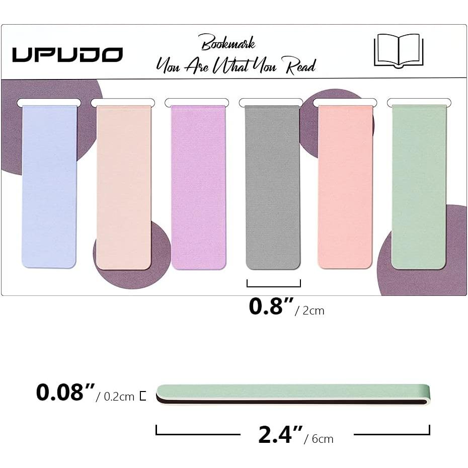 UpUDo_12_Pack_Magnetic_Bookmark,_Book_Marker_Clip_for_Teachers,_Students,_Book_Lovers,_Printing_on_2_Side