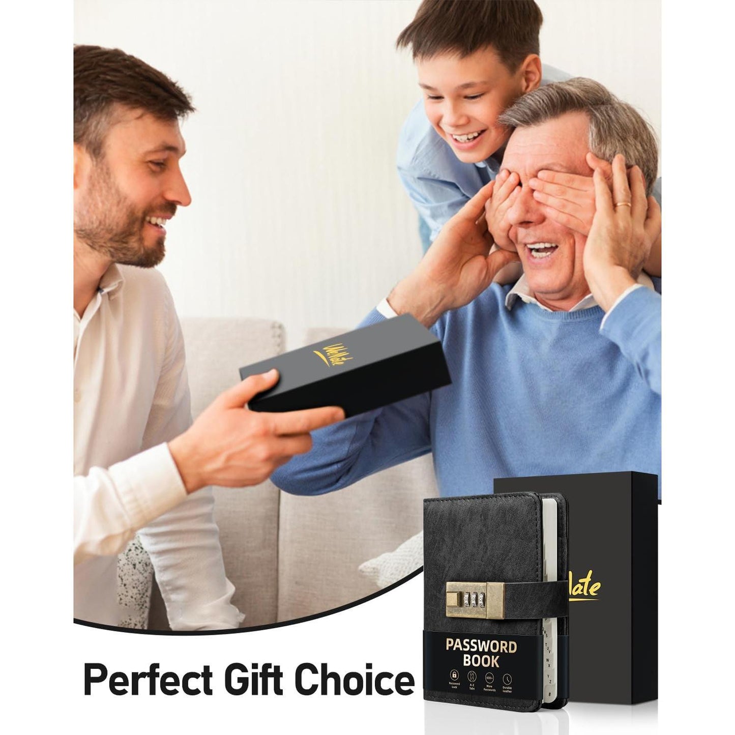 WEMATE_Password_Book_with_Lock,_Password_Book_with_Alphabetical_Tabs_600+_Password_Spaces,_Password_Logbook_with_Lock,_Password_Keeper_for_Computer_4.33_X_6.18_Inch