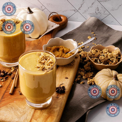 PBfit_15_Ounce_Pumpkin_Spice_Peanut_Butter_Powder,_Powdered_Spread_From_Real_Roasted_Peanuts,_7g_of_Protein_7%_DV,_Gluten-Free,_70_calories,_90%_less_fat_(Pack_1)