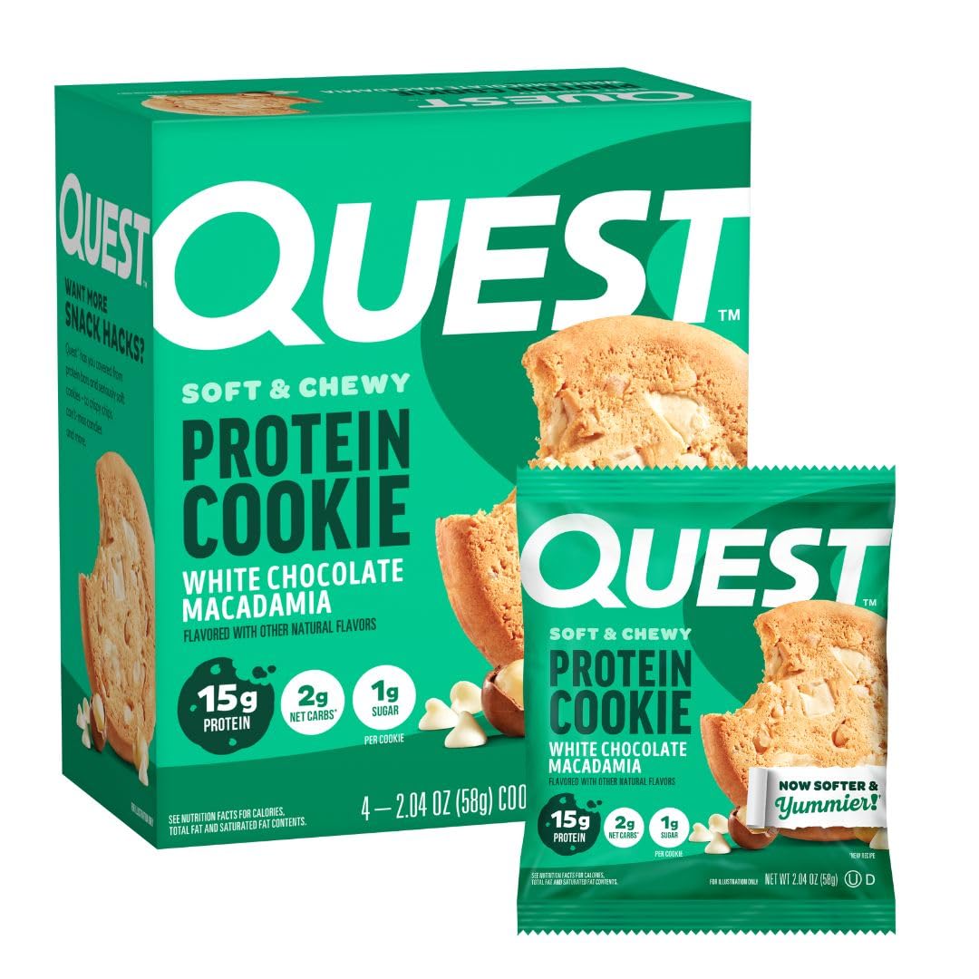 Quest_Nutrition_White_Chocolate_Macadamia_Protein_Cookie,_15g_Protein,_1g_Sugar,_2g_Net_Carbs,_Keto_Friendly,_High_Low_Carb;_4_Count