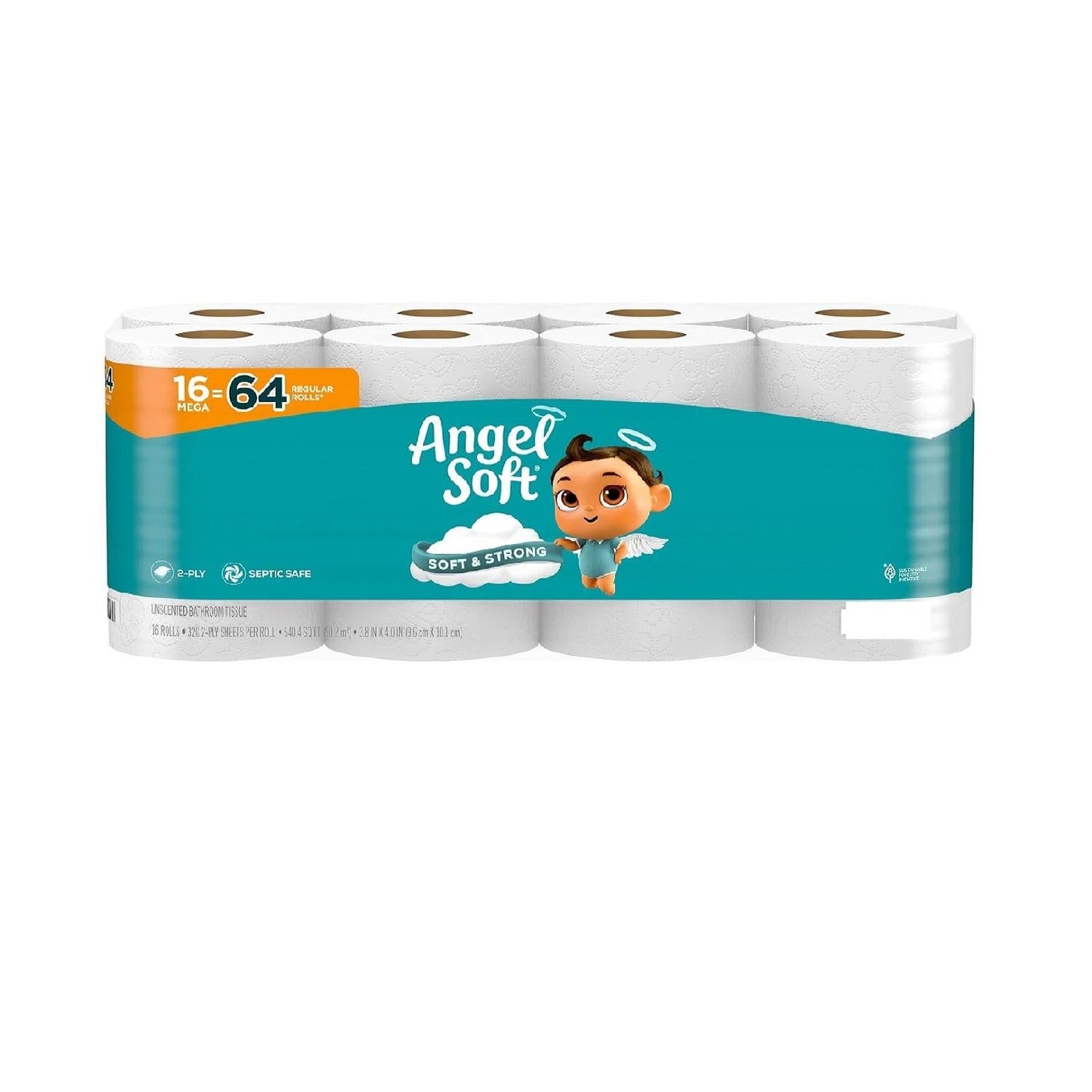 Angel_Soft_Toilet_Paper,_16_Mega_Rolls_=_64_Regular_Rolls,_Soft_and_Strong_Toilet_Tissue_Wipes