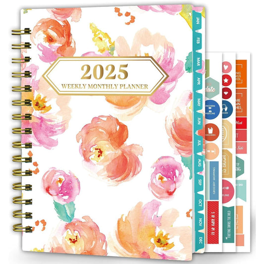 2025_Planner,_12-Month_Daily_Weekly_Monthly_Planner_from_JAN.2025_to_DEC.2025,_8.4_in_X_6_in,_Spiral_Planner_Notebook_with_Stickers,_Elastic_Closure,_Inner_Pocket