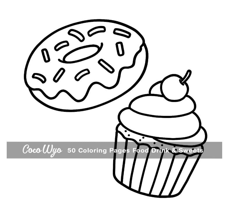 Coloring_Book_for_Adults_anids,_Designs_for_Relaxation_Featuring_a_Variety_of_Foods,_Drinks,_Desserts_and_Fruits_(Bold_&_Easy_Coloring)_Paperback