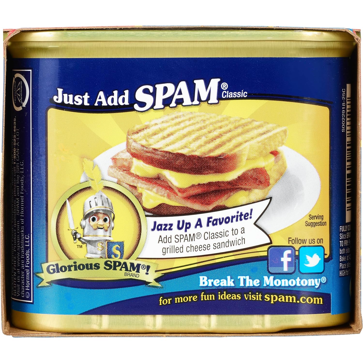 SPAM_Classic_Canned_Meat,_12_Ounce_(2_Pack),_Fully_Cooked_Pork_&_Ham,_7g_Protein_Per_Serving,_0g_Trans_Fat,_Low_Carb,_Keto-Friendly,_Gluten_Free,_Easy_Open_Can,_Perfect_for_Sandwiches_Breakfast