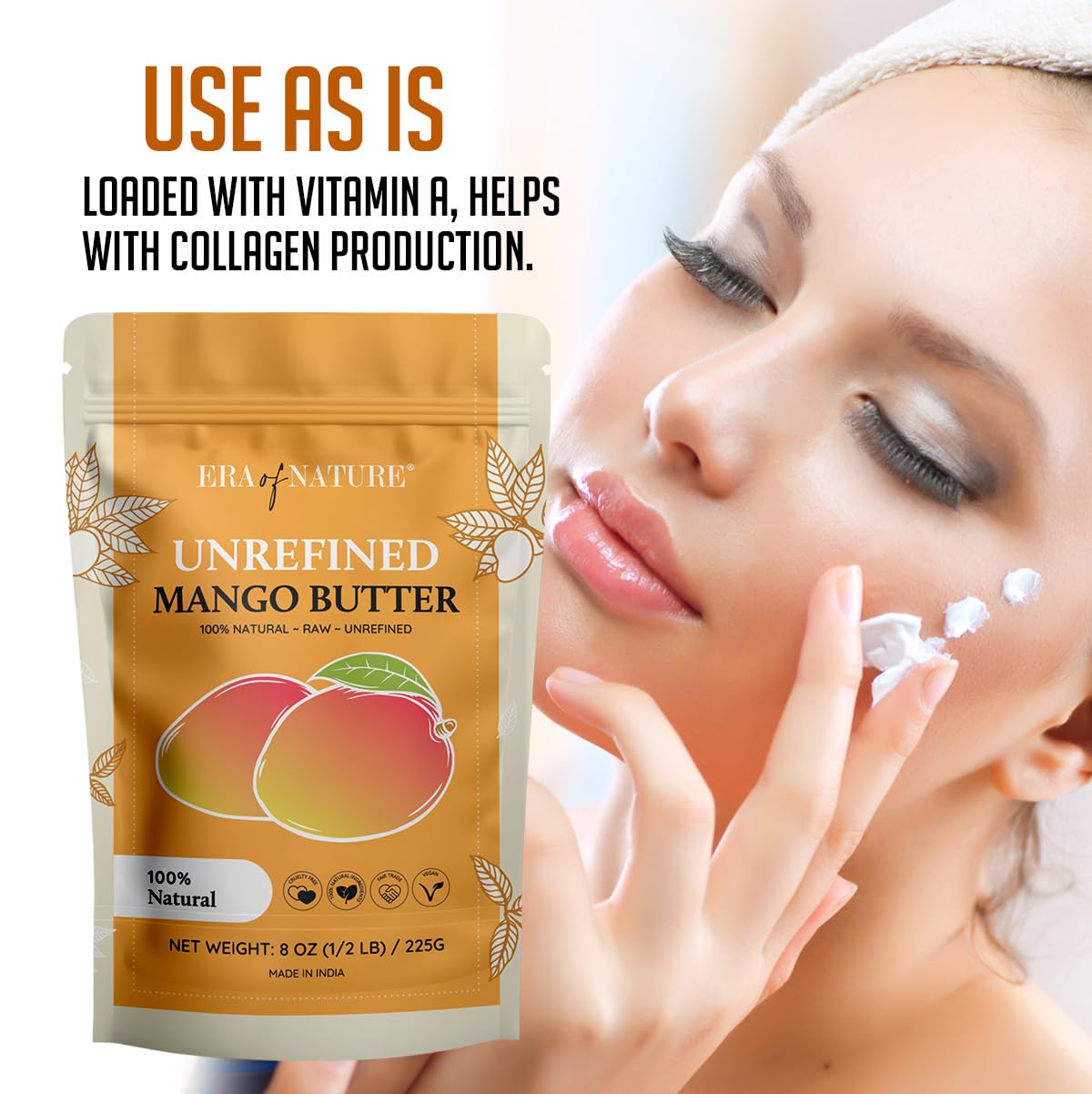 Organic_Unrefined_Raw_MANGO_BUTTER_BLOCK_Bulk,_Skin_Moisturizing,_Use_Alone_or_in_DIY_Body_Butters,_Soaps,_Lotions_and_lip_balm_-_8oz_Skincare_Moisturizers_Skin_Repair_Comfort