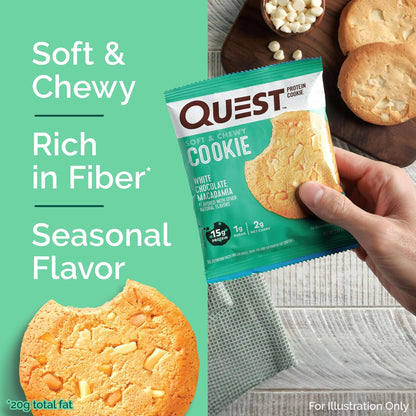 Quest_Nutrition_White_Chocolate_Macadamia_Protein_Cookie,_15g_Protein,_1g_Sugar,_2g_Net_Carbs,_Keto_Friendly,_High_Low_Carb;_4_Count