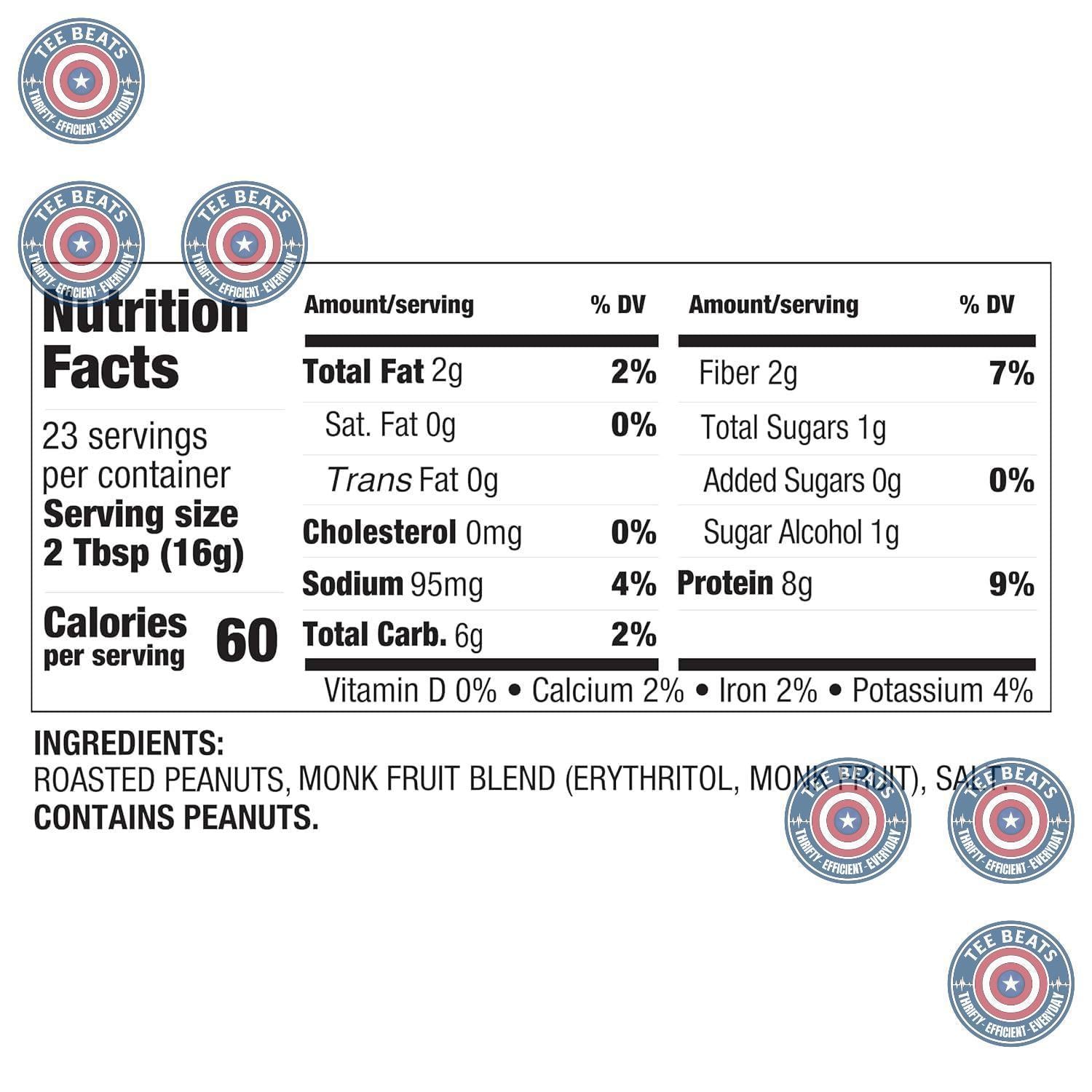 PBfit_No_Sugar_Added_Peanut_Butter_Powder,_Powdered_Spread_from_Real_Roasted_Peanuts,_8g_Protein,_Made_with_Erythritol_and_Monk_Fruit,_13_Ounce_(Pack_of_1)