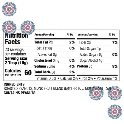 PBfit_No_Sugar_Added_Peanut_Butter_Powder,_Powdered_Spread_from_Real_Roasted_Peanuts,_8g_Protein,_Made_with_Erythritol_and_Monk_Fruit,_13_Ounce_(Pack_of_1)