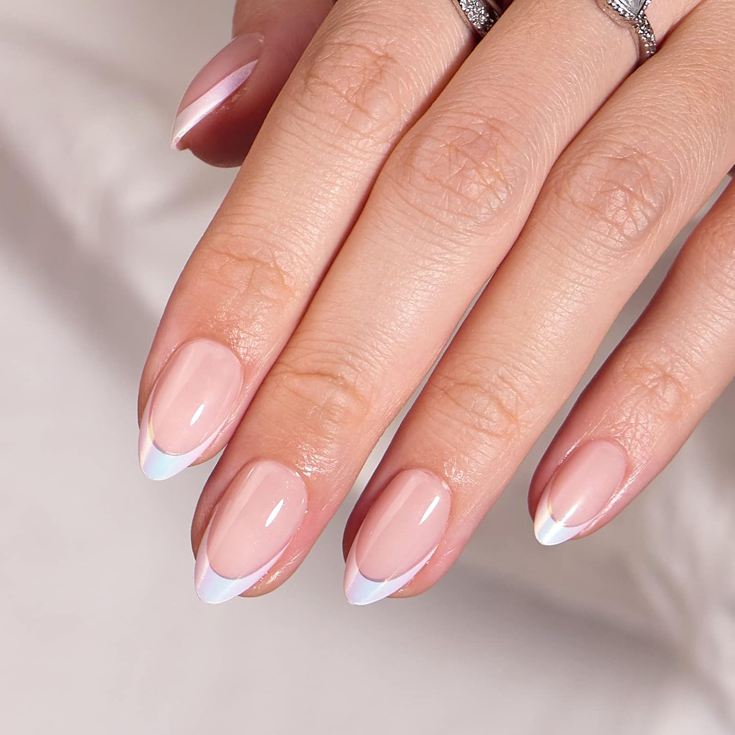 BTArtbox_French_Tip_Press_On_Nails_-_White_Press_On_Nails_Almond,_Short_Fake_Nails_with_Nail_Glue,_Fit_Perfectly_&_Natural_Reusable_Stick_on_Nails_in_16_Sizes